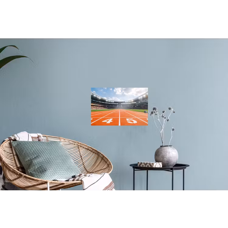 Sintelbaan - Stadion - Sport -Oranje Muursticker klein -plant