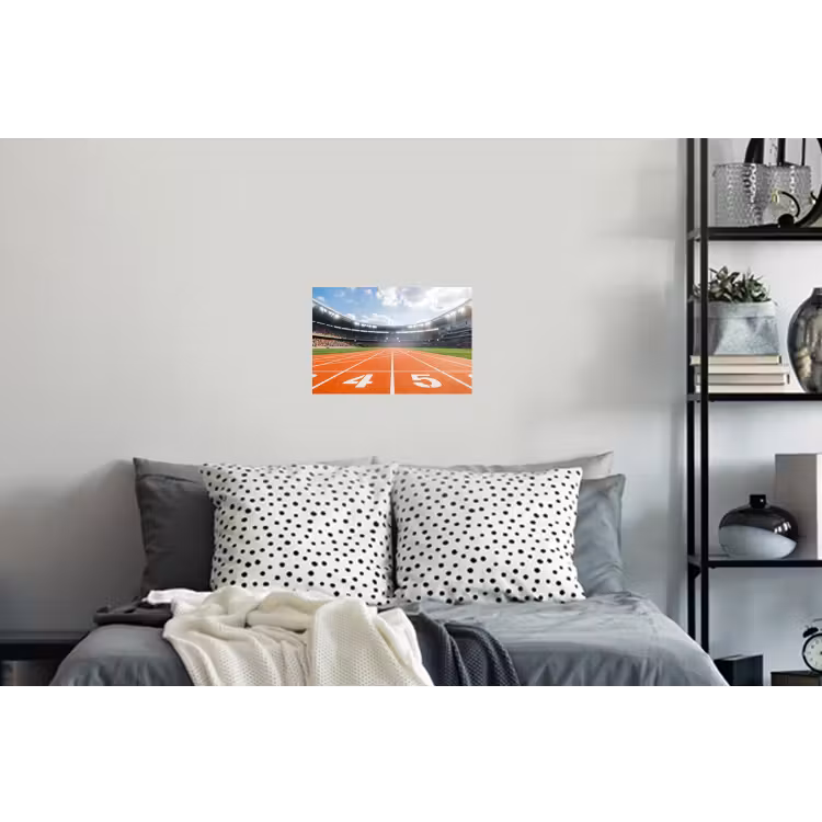 Sintelbaan - Stadion - Sport -Oranje Muursticker klein -slaapkamer
