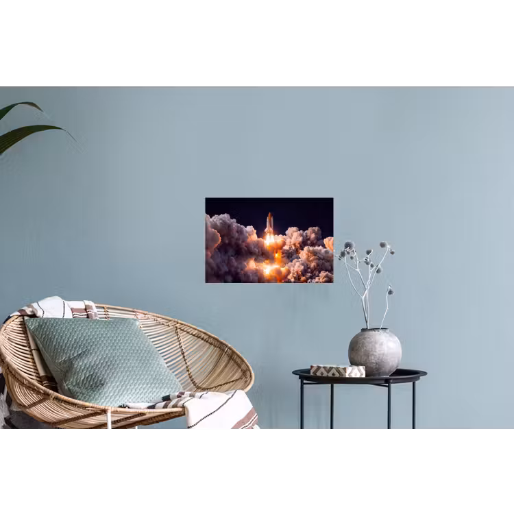 Wall Sticker - Spacecraft - Launch - Stars - Ruimtevaartuig - Lancering - Sterren Muursticker klein