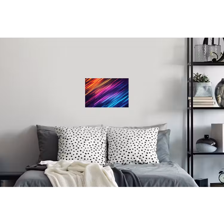 Snelheid - Kosmos - Kleurrijk Muursticker klein -slaapkamer