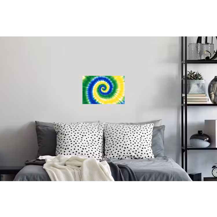 Spiraal - Groen - Draaiend Muursticker klein -slaapkamer