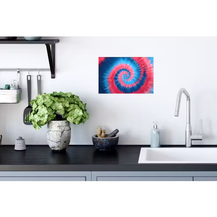 Spiraal - Roze - Draaiend Muursticker klein -keuken