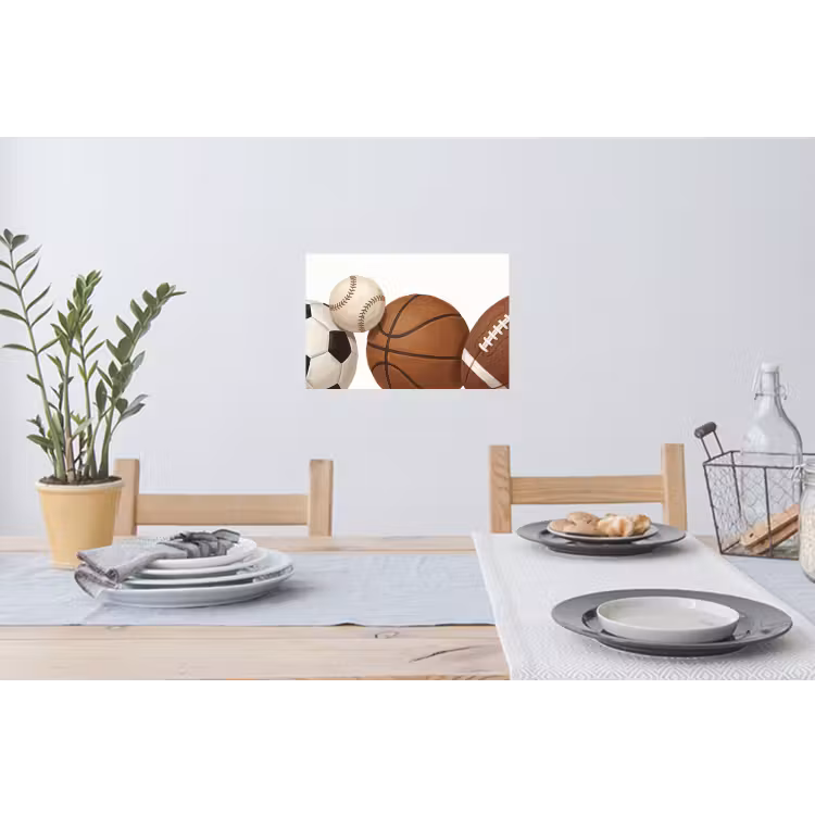 Sport - Ballen - Illustratie Muursticker klein -eettafel
