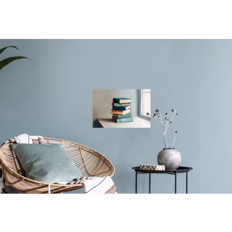 Stapel - Boeken - Groen - Daglicht Muursticker klein -plant