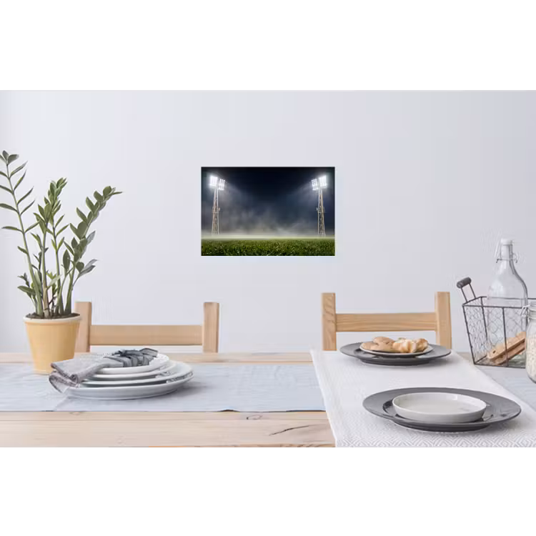 Stadion - Lichtmast - Sport - Nacht Muursticker klein -eettafel