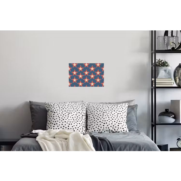 Ster - Klassiek - Blauw Muursticker klein 286 -slaapkamer