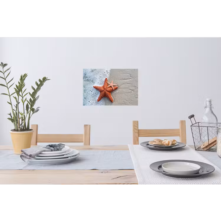Zeester - Strand - Zee Muursticker klein -eettafel