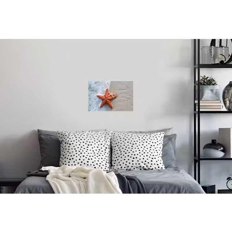 Zeester - Strand - Zee Muursticker klein -slaapkamer