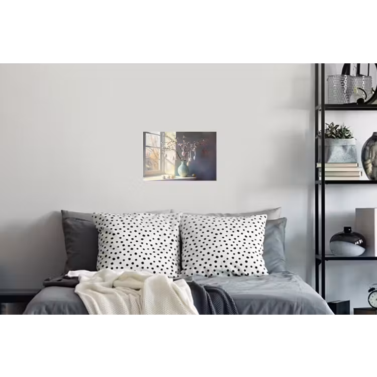 Stilleven - Vaas - Paastak Muursticker klein -slaapkamer