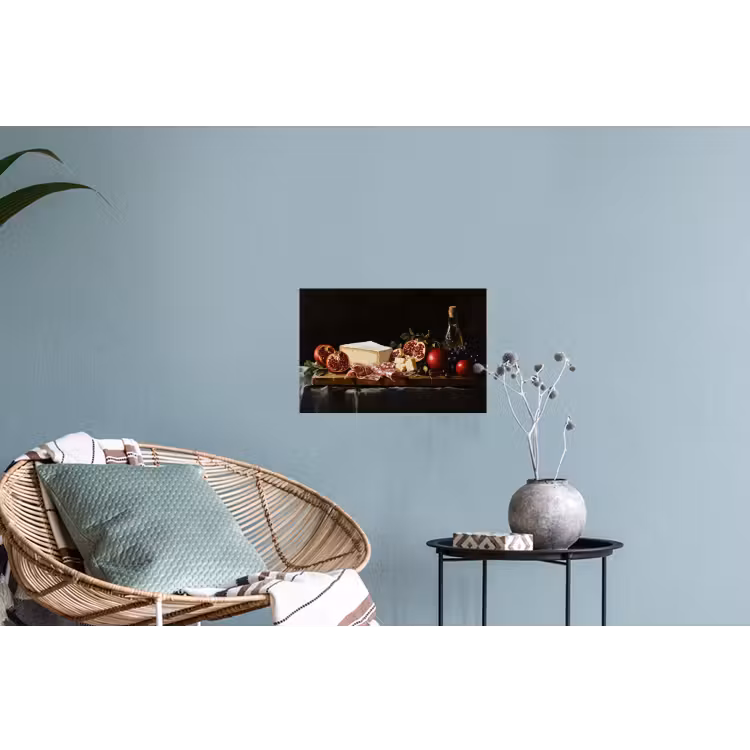 Stilleven - Vintage - Borrelplank Muursticker klein -plant