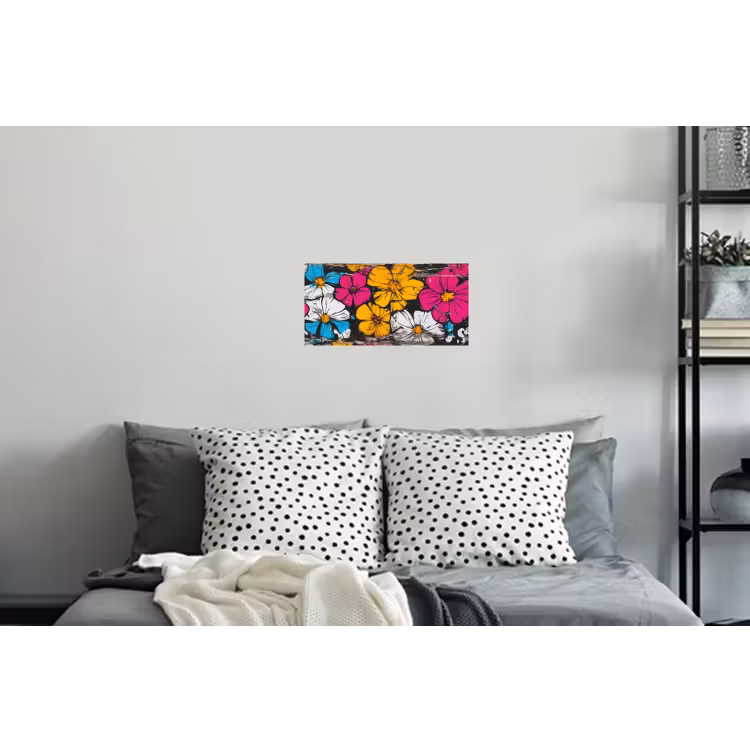 Street Art - Bloemen - Mix Muursticker klein -slaapkamer