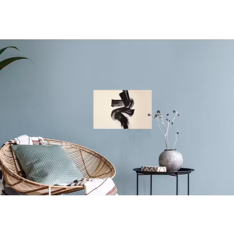 Strepen - Zwart - Abstract Muursticker klein -plant