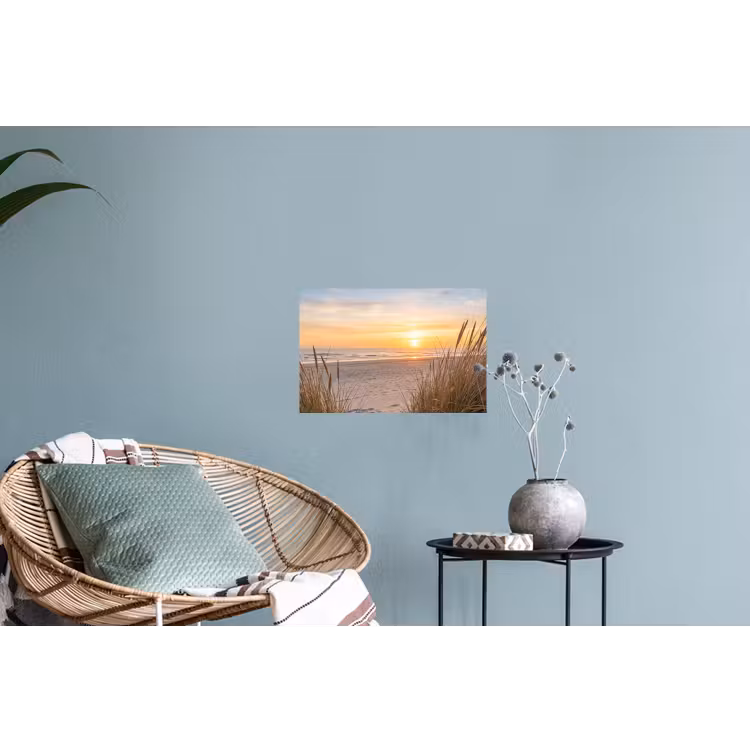 Zonsondergang - Duinen - Zee Muursticker klein -plant