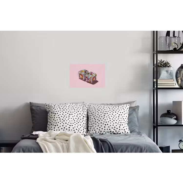 Sushi - Rolletjes - Steentjes - Kleurrijk Muursticker klein -slaapkamer