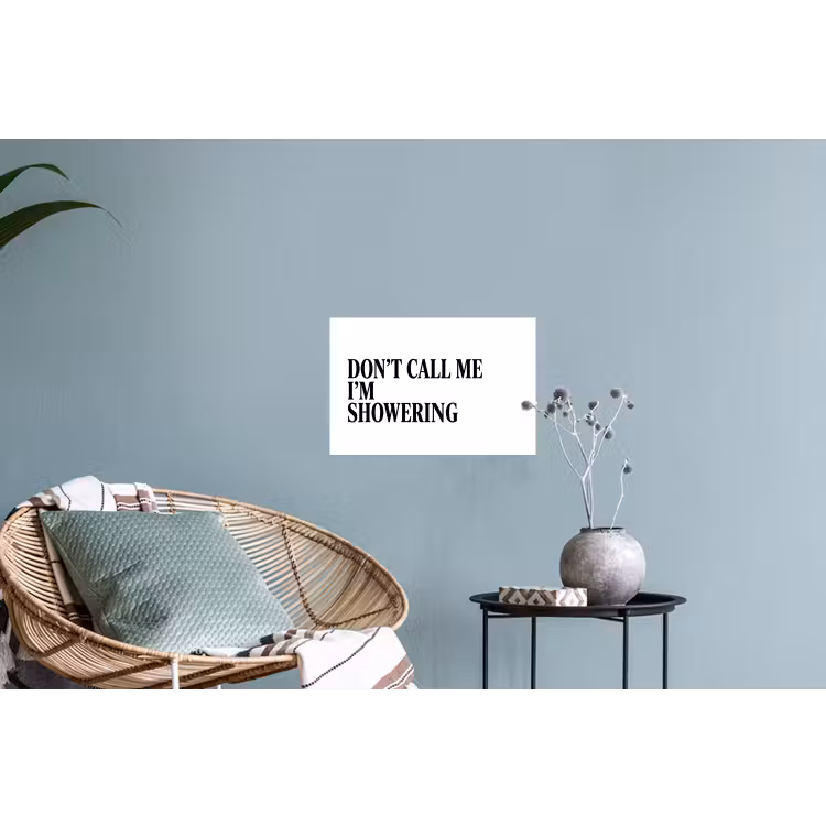 Tekst - Modern - Zwart - Wit Muursticker klein -plant