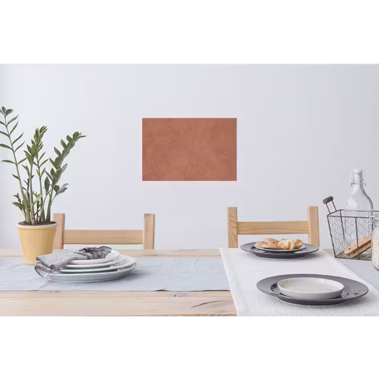 Textuur - Roodbruin - Grof - Modern Muursticker klein -eettafel