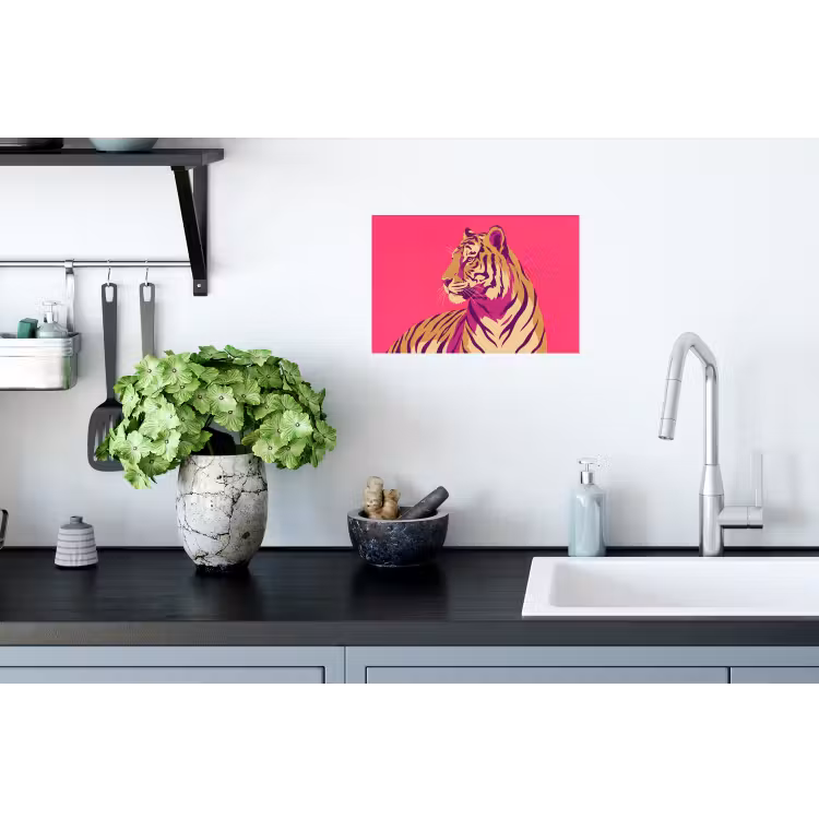 Tijger - Modern - Neon Muursticker klein -keuken