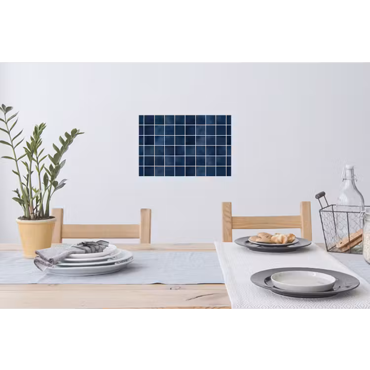 Tegel - Modern - Blauw Muursticker klein 286 -eettafel