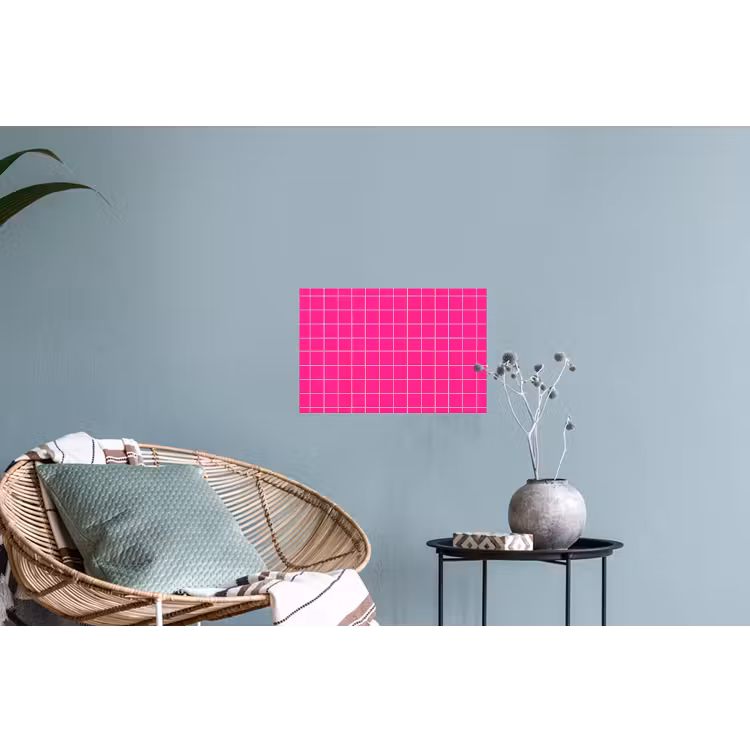 Tegels - Vierkant - Fuchsia Muursticker klein 286 -plant