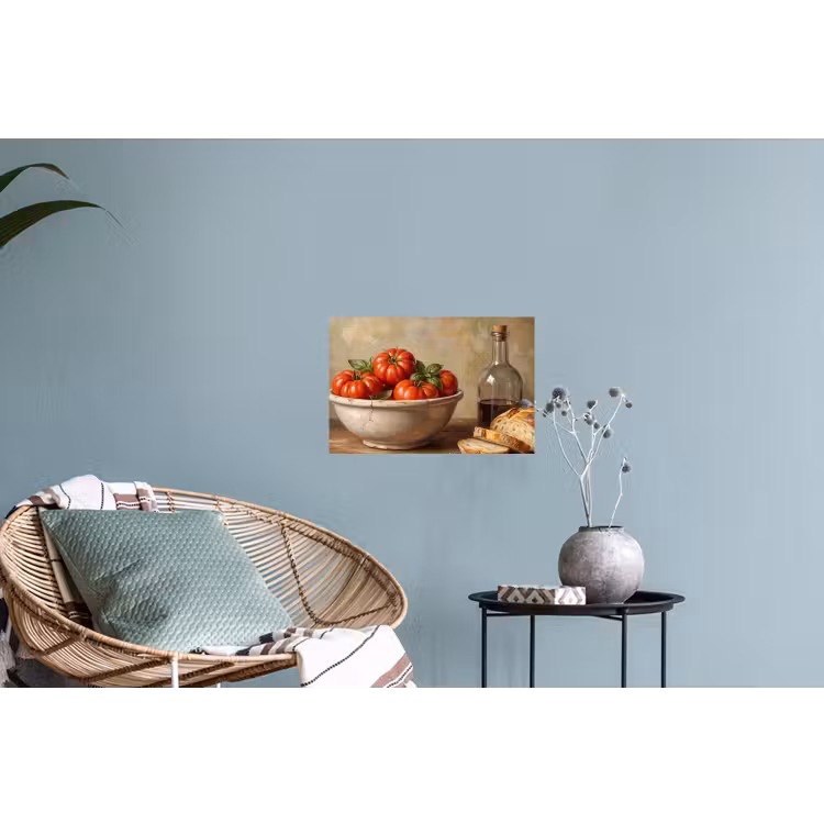Wall Sticker - Tomatoes - Bowl - Food - Tomaten - Kom - Eten Muursticker klein