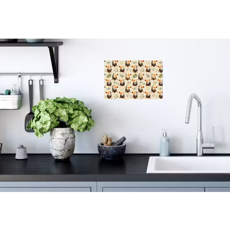 Toekans - Exotisch - Kleurrijk Muursticker klein 286 -keuken
