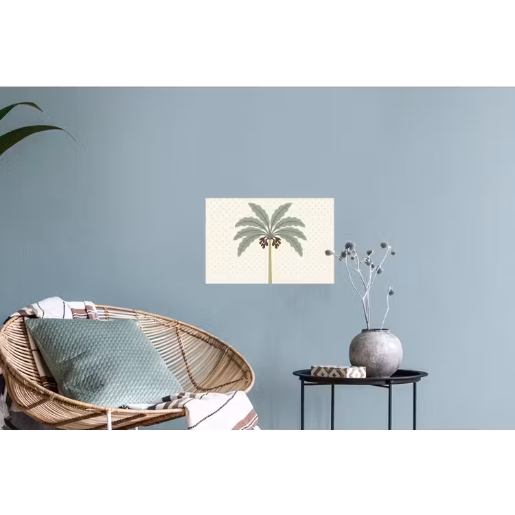 Boom - Bladeren - Groen - Decoratief - Beige Muursticker klein -plant