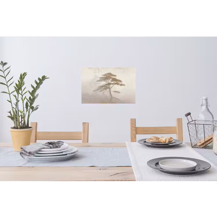 Boom - Oosterse stijl - Landschap Muursticker klein -eettafel