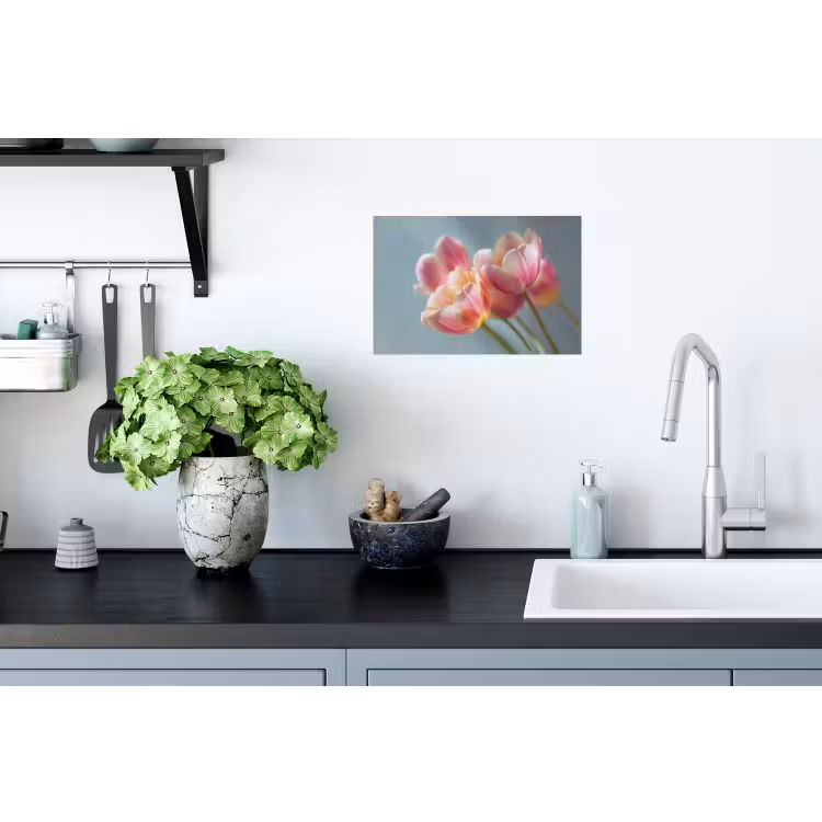 Tulpen - Roze - Stelen Muursticker klein -keuken
