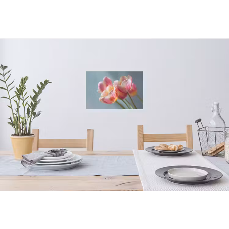 Tulpen - Roze - Stelen Muursticker klein -eettafel