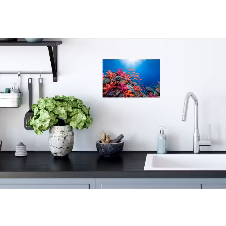 Onderwater - Koraalrif - Vissen - Oceaan - Natuur Muursticker klein -keuken