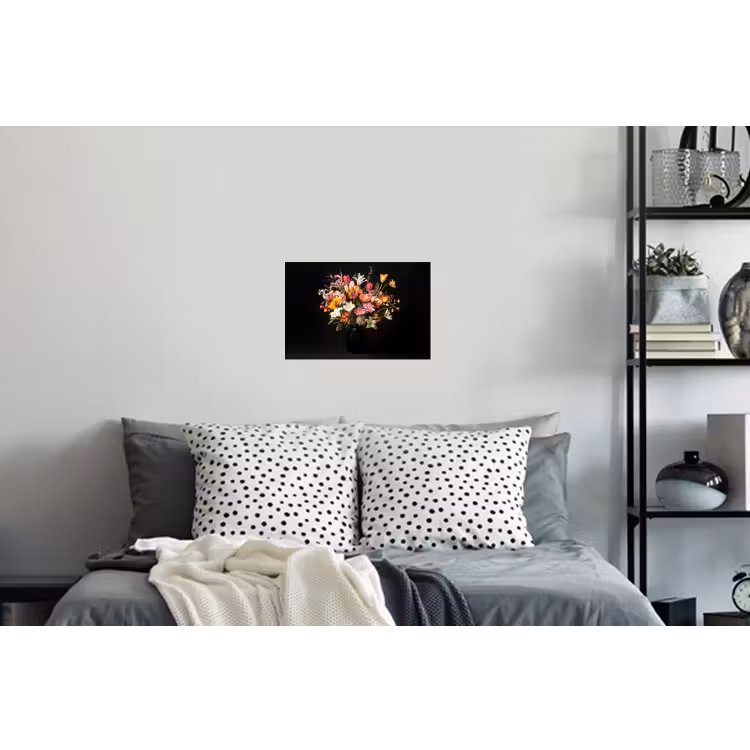 Vaas - Bloemen - Tulpen Muursticker klein -slaapkamer