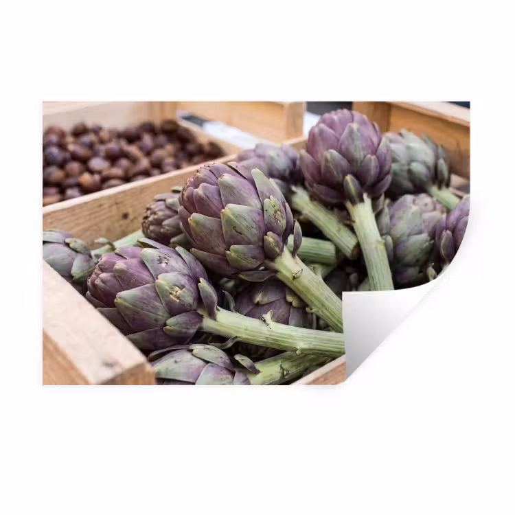Wall Sticker - Vegetables - Market - Fresh - Groenten - Markt - Vers Muursticker klein