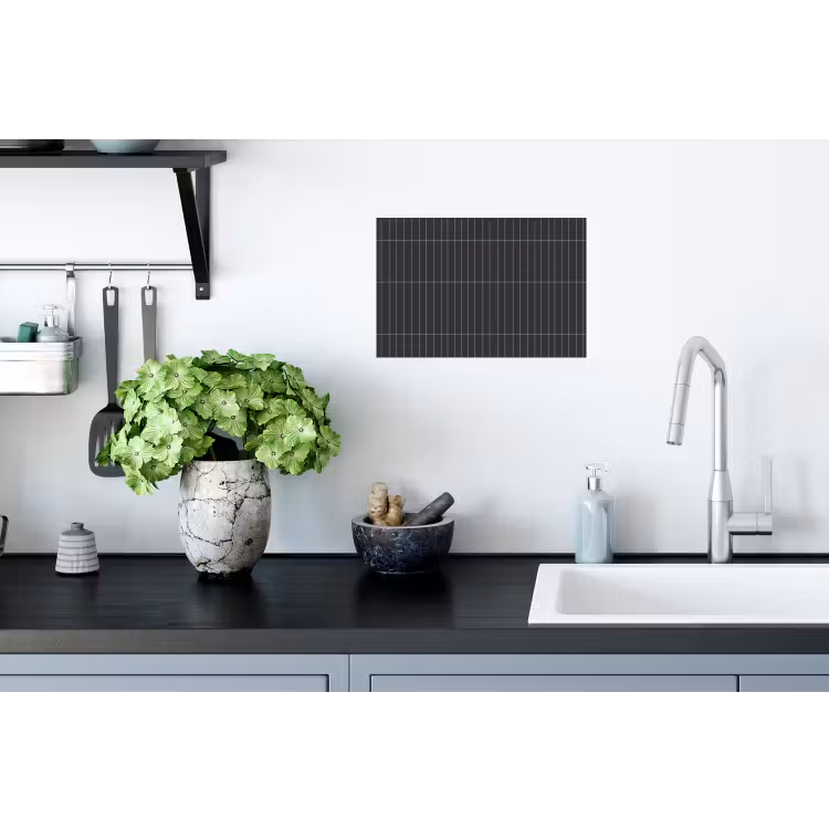 Verticaal - Wandtegel - Donkergrijs Muursticker klein 286 -keuken