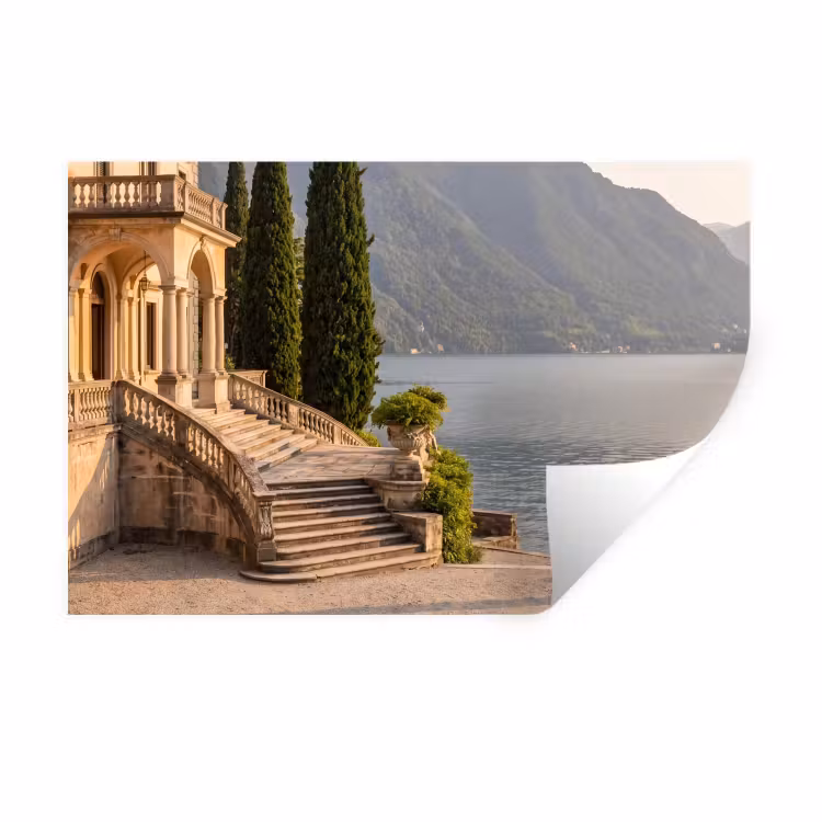 Wall Sticker - Villa - Water - Stairs - Villa - water -trappen Muursticker klein