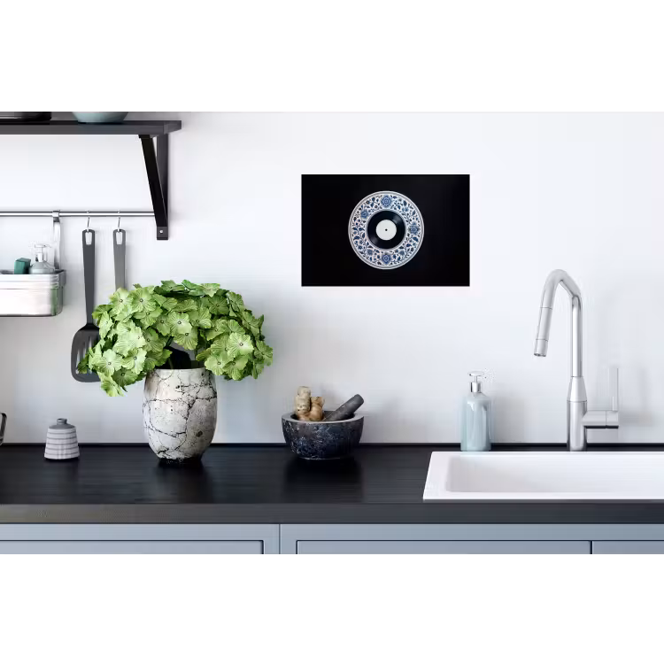 Vinyl - LP - Delfts Blauw - Muziek Muursticker klein -keuken