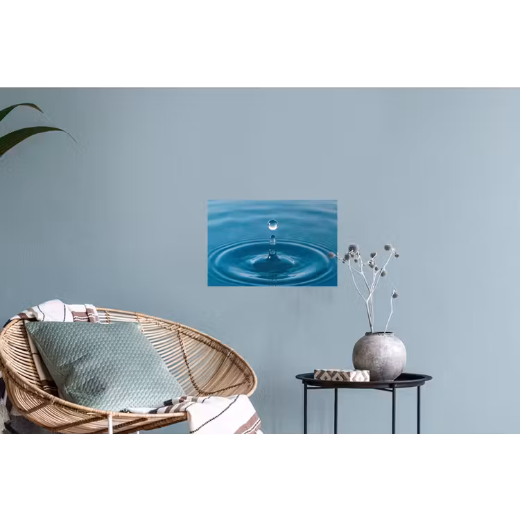 Waterdruppel - Water - Oppervlakte Muursticker klein -plant