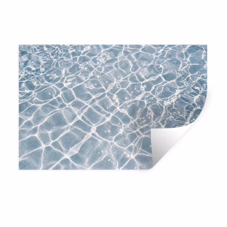 Water - Reflectie - Zonlicht Muursticker klein -3d