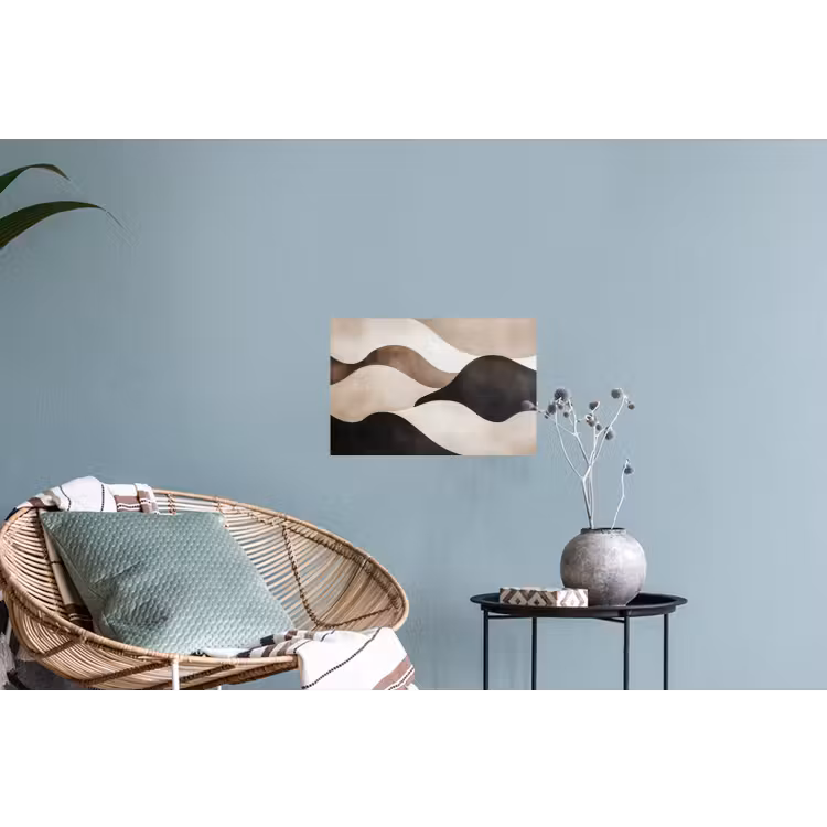 Golven - Abstract - Beige Muursticker klein -plant