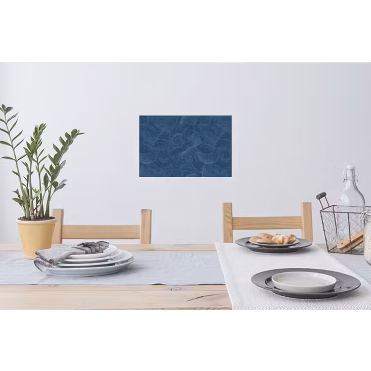 Golven - Textuur - Patroon - Blauw Muursticker klein 286 -eettafel