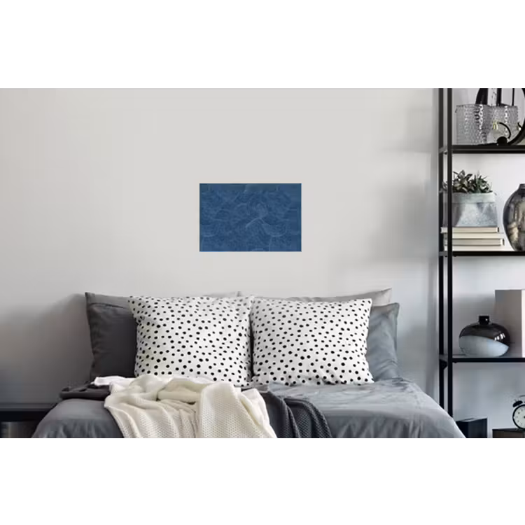 Golven - Textuur - Patroon - Blauw Muursticker klein 286 -slaapkamer