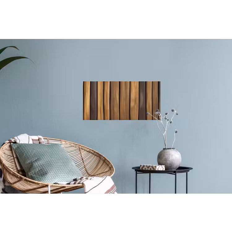 Hout - Planken - Natuurtinten Muursticker klein -plant