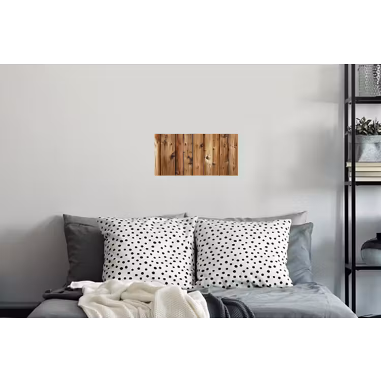 Hout - Planken - Bruin Muursticker klein -slaapkamer