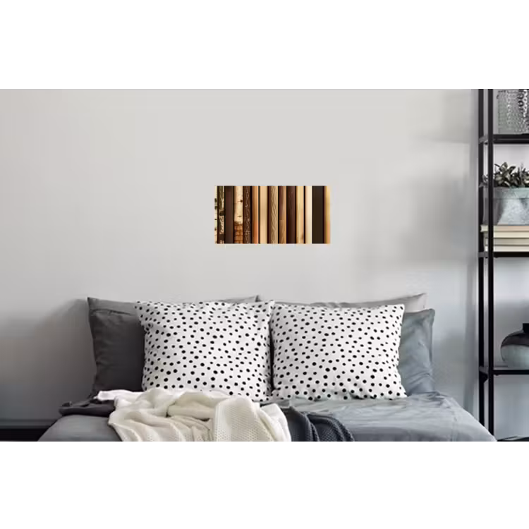 Hout - Planken - Natuurlijk Muursticker klein -slaapkamer