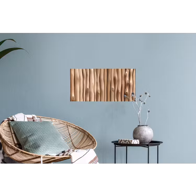 Hout - Stam - Lichtbruin Muursticker klein -plant