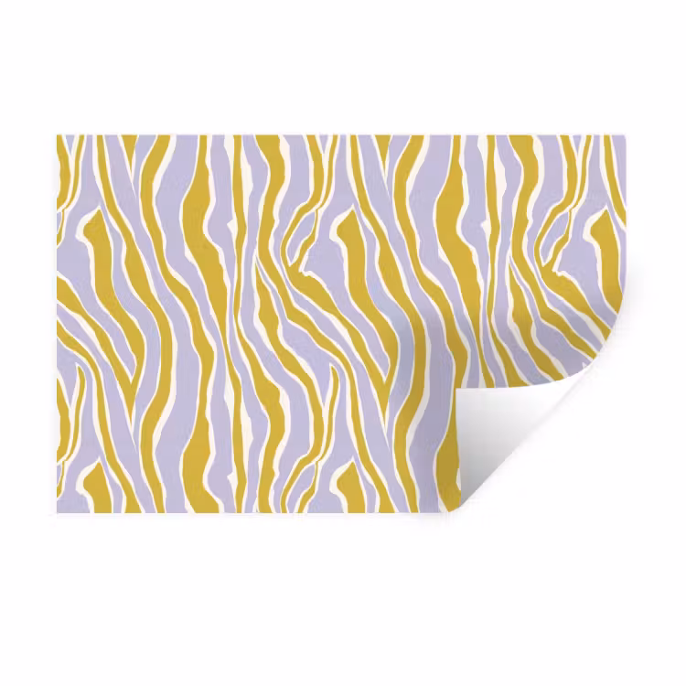 Zebra - Modern - Meerkleurig Muursticker klein 286 -3d