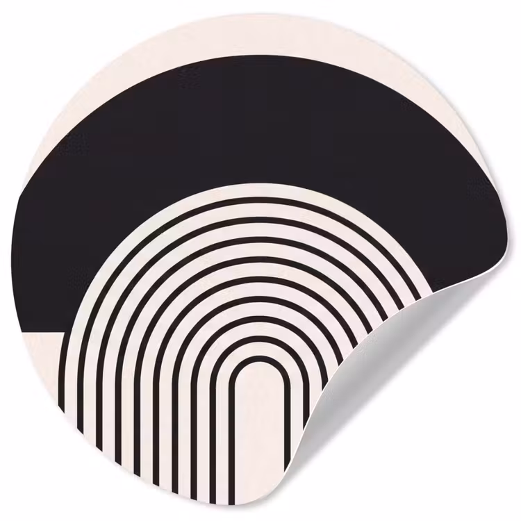 Wallpaper Circle - Abstract - Arch - Modern - Abstract - Boog - Modern Wandcirkel behangsticker klein