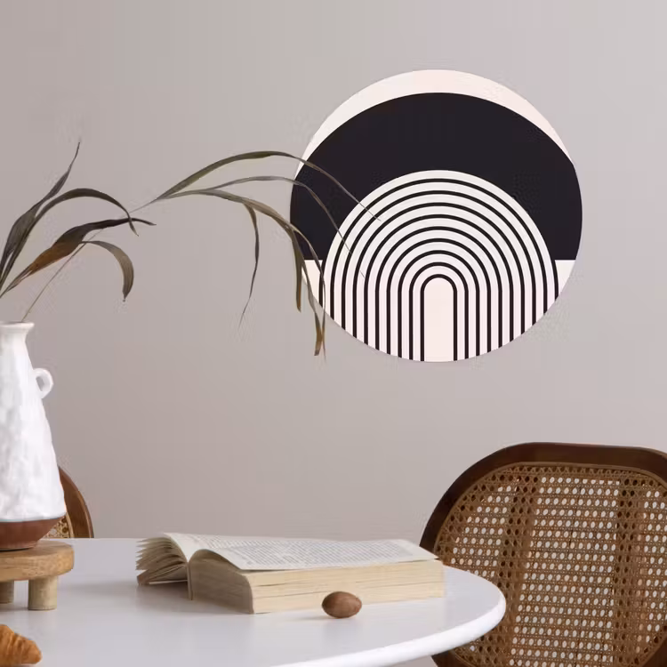 Wallpaper Circle - Abstract - Arch - Modern - Abstract - Boog - Modern Wandcirkel behangsticker klein