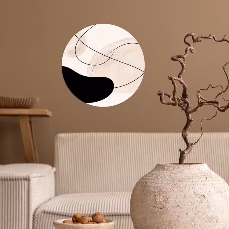 Wallpaper Circle - Abstract - Forms - Art - Abstract - Vormen - Kunst Wandcirkel behangsticker klein