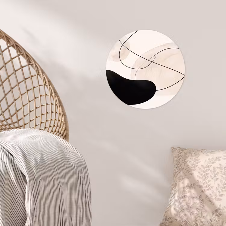 Wallpaper Circle - Abstract - Forms - Art - Abstract - Vormen - Kunst Wandcirkel behangsticker klein