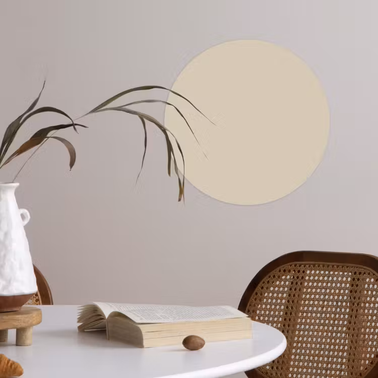 Baked - Biscuit - Nude Wandcirkel behangsticker klein 186 -sfeer3